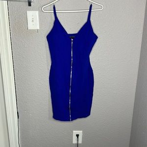 Blue mini dress